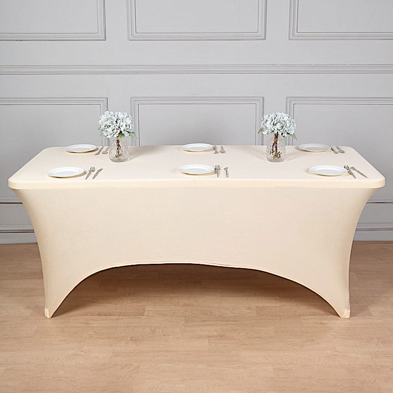 6 ft Fitted Spandex Tablecloth 72" x 30" x 30"