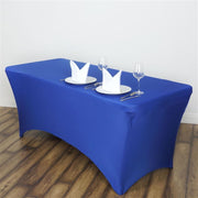 6 ft Fitted Spandex Tablecloth 72" x 30" x 30" - Royal Blue TAB_REC_SPX6FT_ROY