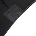 6 ft Fitted Spandex Tablecloth Metallic Table Cover - Black TAB_REC_SPX6FT_22_BLK
