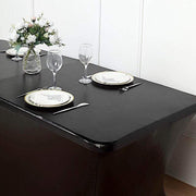 6 ft Fitted Spandex Tablecloth Metallic Table Cover