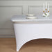 6 ft Fitted Spandex Tablecloth Metallic Table Top Cover