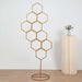 6 ft Honeycomb Metal Floral Display Frame Wedding Arch Backdrop Stand - Gold WOD_HOPMET10_6_GOLD