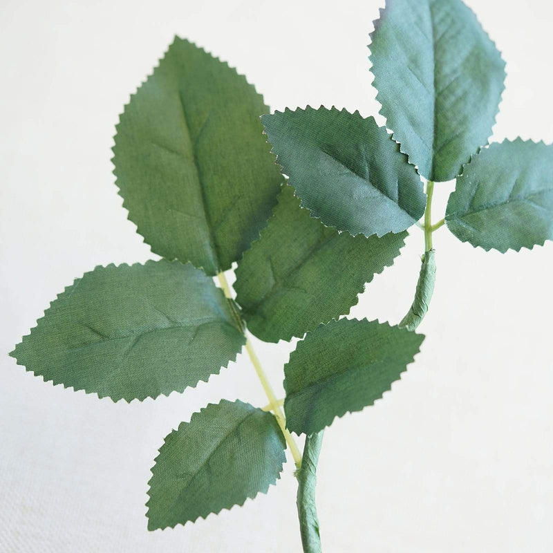 6 ft long 5 Silk Rose Flowers Garland with Leaves and Bendable Wire Vines