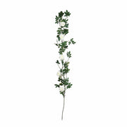 6 ft long 5 Silk Rose Flowers Garland with Leaves and Bendable Wire Vines ARTI_GRLD_RS02_CRM