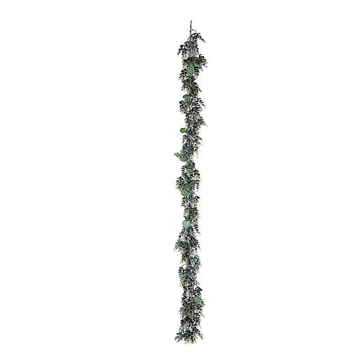 6 ft long Artificial Eucalyptus and Boxwood Foliage Garlands - Green ARTI_GLND_GRN011_A