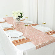 6 ft Metallic Reversible Woven Plastic Woven Vinyl Table Runner