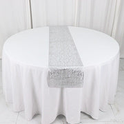6 ft Metallic Reversible Woven Plastic Woven Vinyl Table Runner