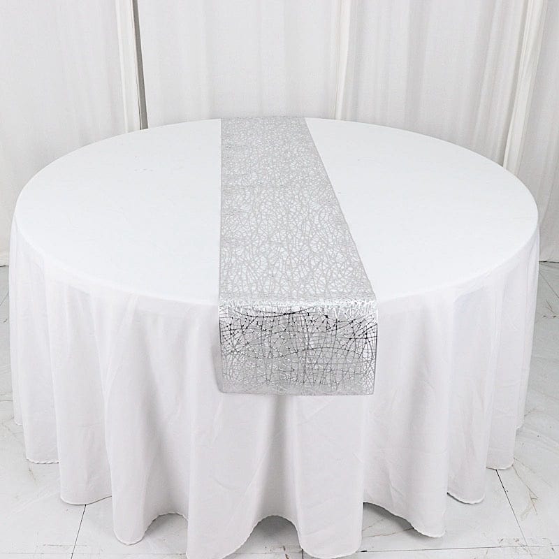 6 ft Metallic Reversible Woven Plastic Woven Vinyl Table Runner