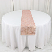 6 ft Metallic Reversible Woven Plastic Woven Vinyl Table Runner