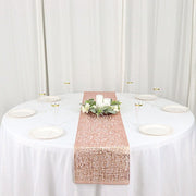 6 ft Metallic Reversible Woven Plastic Woven Vinyl Table Runner