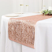 6 ft Metallic Reversible Woven Plastic Woven Vinyl Table Runner