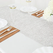 6 ft Metallic Reversible Woven Plastic Woven Vinyl Table Runner