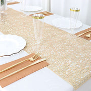 6 ft Metallic Reversible Woven Plastic Woven Vinyl Table Runner