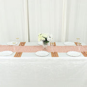 6 ft Metallic Reversible Woven Plastic Woven Vinyl Table Runner