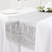 6 ft Metallic Reversible Woven Plastic Woven Vinyl Table Runner
