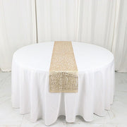 6 ft Metallic Reversible Woven Plastic Woven Vinyl Table Runner