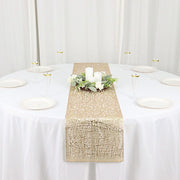 6 ft Metallic Reversible Woven Plastic Woven Vinyl Table Runner