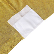 6 ft Rectangular Fitted Tablecloth Metallic Tinsel Spandex Table Cover