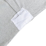 6 ft Rectangular Fitted Tablecloth Metallic Tinsel Spandex Table Cover