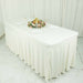 6 ft Wavy Rectangular Fitted Tablecloth Premium Spandex Table Cover
