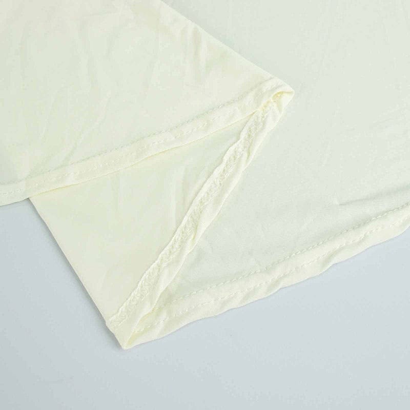 6 ft Wavy Rectangular Fitted Tablecloth Premium Spandex Table Cover