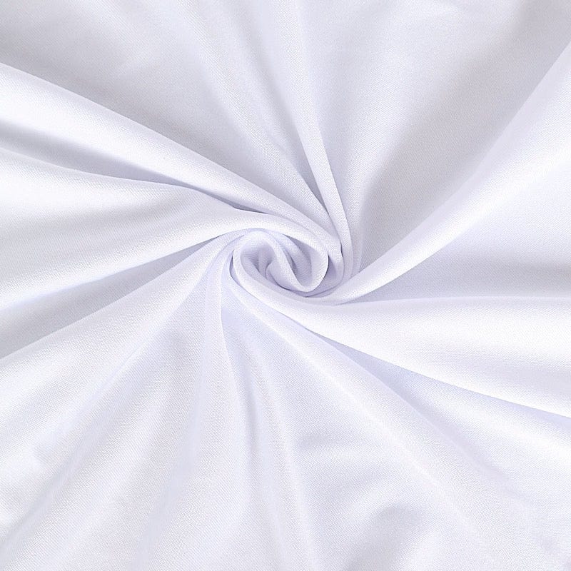 6 ft Wavy Rectangular Fitted Tablecloth Premium Spandex Table Cover