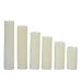 6 LED Candles Battery Operated Dripping Wax Design Pillar Lights - Warm White LED_CAND_PL06_SET_IVR