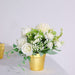 6 Metallic 3" Round Plastic Flower Plant Pots - Gold PLNT_PLST_005_S_GOLD