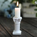6 Mini 2.5" Roman Column Taper Candle Holders Wedding Decorations - White DECO_ROMA01_2_WHT