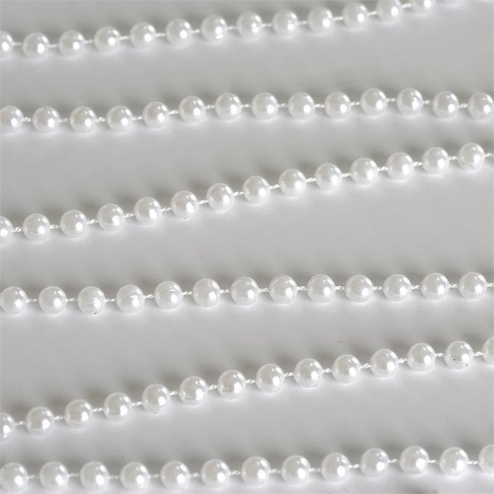 6 mm Faux Pearl Beads 12 yards