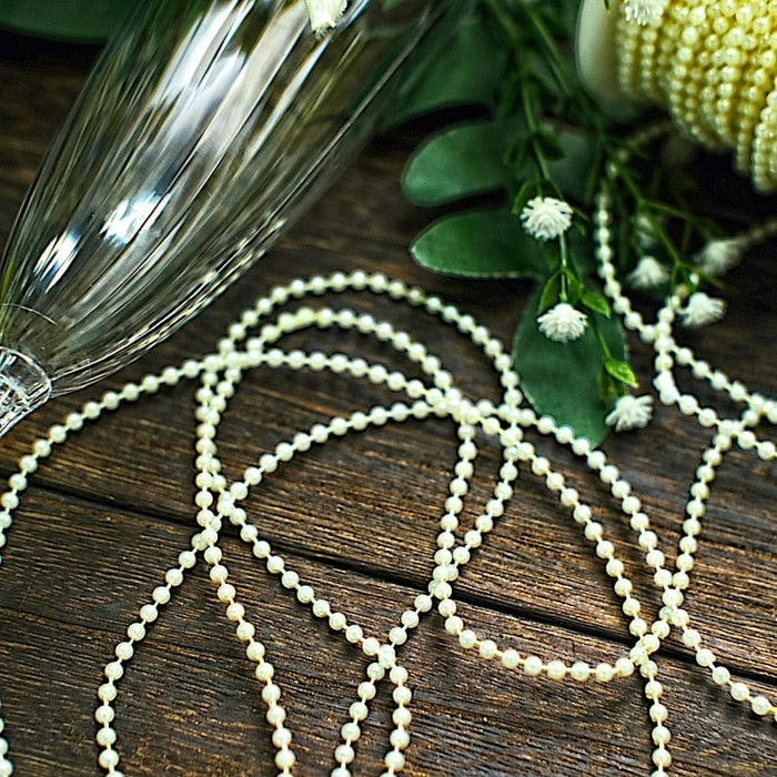 6 mm Faux Pearl Beads 12 yards