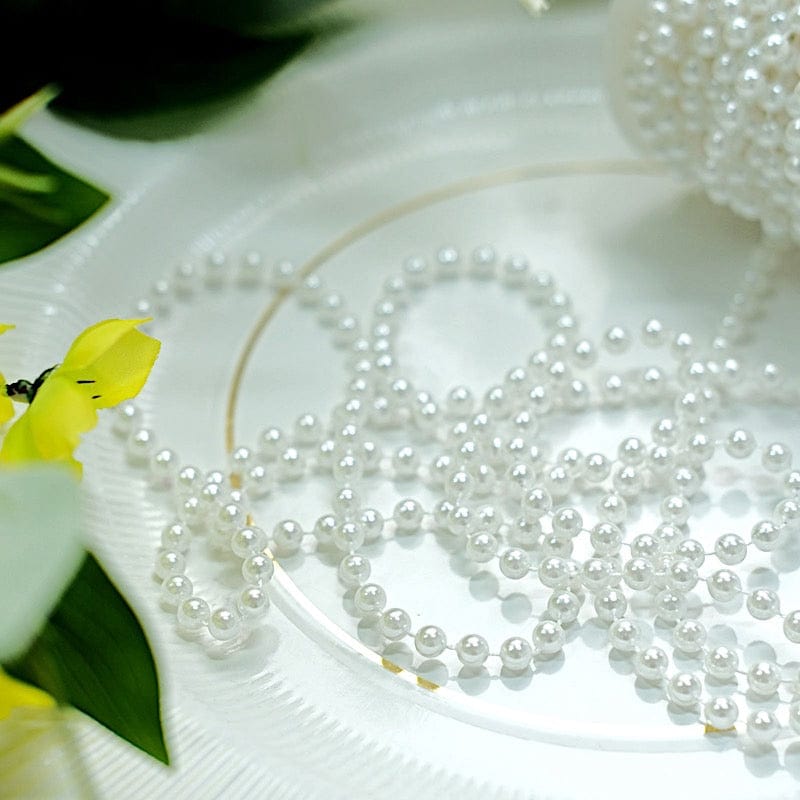 6 mm Faux Pearl Beads 12 yards