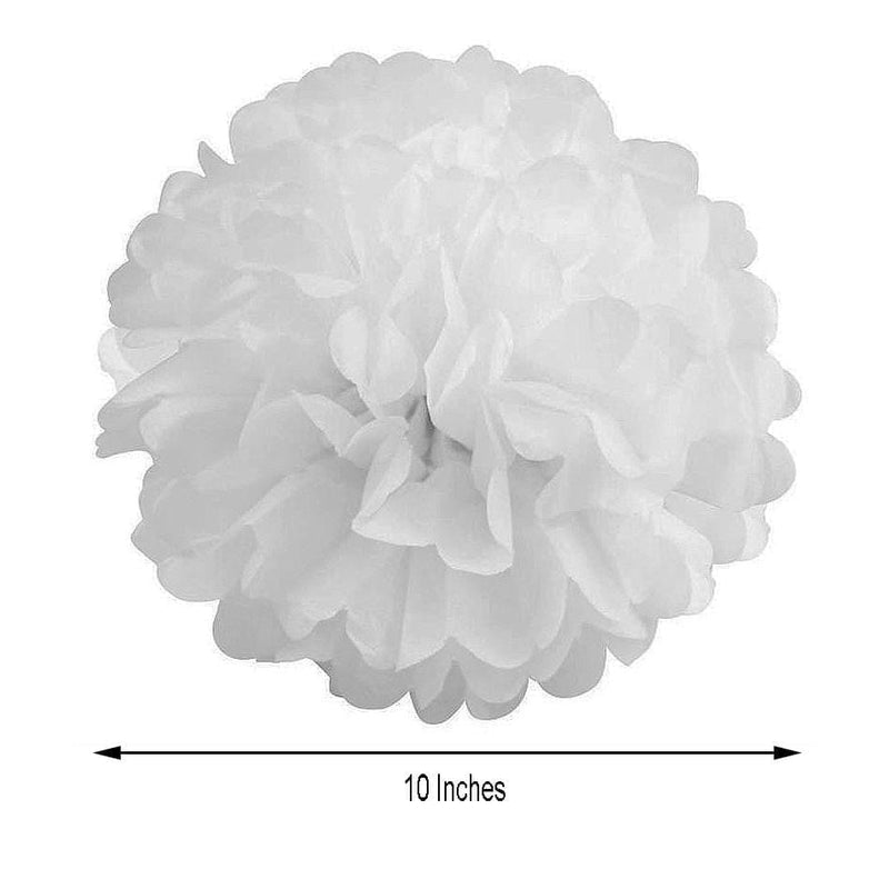6 pcs 10" Paper Pom Poms Balls Party Decorations