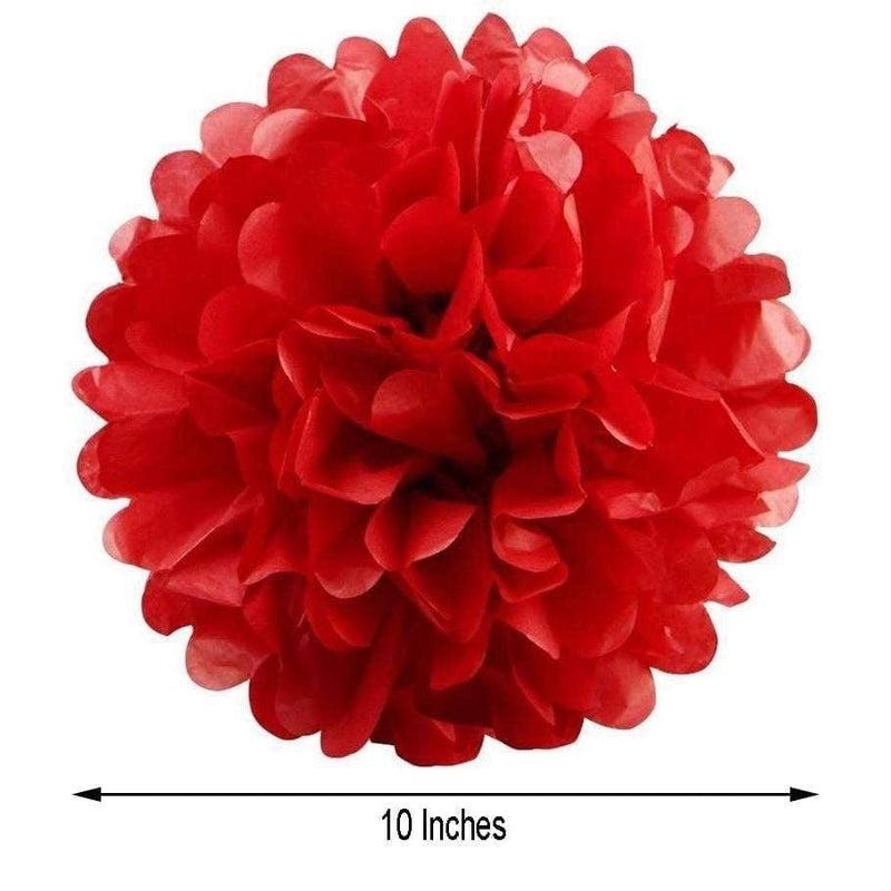6 pcs 10" Paper Pom Poms Balls Party Decorations