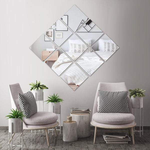 6 pcs 10" Square Mirrors Centerpieces MIRR_10_SQUx6