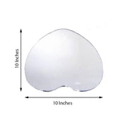 6 pcs 10" wide Heart Shaped Mirrors Centerpieces MIRR_10_HRT
