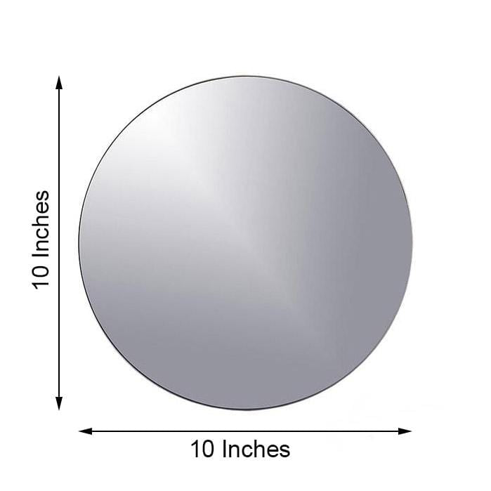 6 pcs 10" wide Round Mirrors Centerpieces MIRR_10_RNDx6
