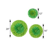 6 pcs 12" 16" 20" wide Large Carnations Tissue Paper Flowers