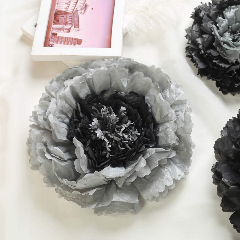 6 pcs 12" 16" 20" wide Large Carnations Tissue Paper Flowers