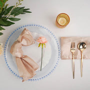 6 pcs 12" Round Beaded Rim Charger Plates