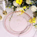 6 pcs 12" Round Beaded Rim Charger Plates