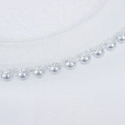 6 pcs 12" Round Beaded Rim Charger Plates