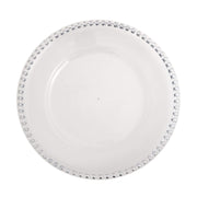 6 pcs 12" Round Beaded Rim Charger Plates CHRG_PLST4239_SILV
