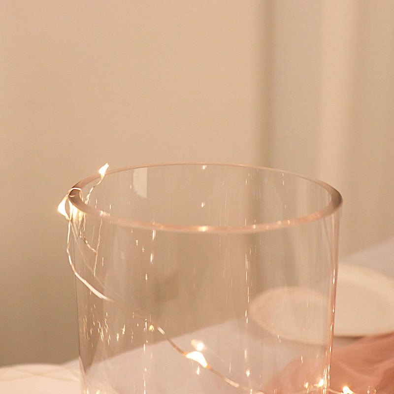 6 pcs 12" tall Cylinder Glass Vases Wedding Centerpieces - Clear VASE_A3_12