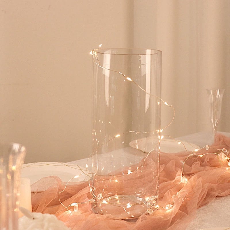 6 pcs 12" tall Cylinder Glass Vases Wedding Centerpieces - Clear VASE_A3_12