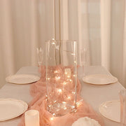 6 pcs 12" tall Cylinder Glass Vases Wedding Centerpieces - Clear VASE_A3_12