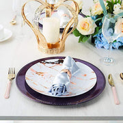 6 pcs 13" Round Beaded Charger Plates