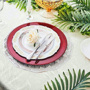 6 pcs 13" Round Beaded Charger Plates