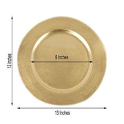 6 pcs 13" Round Charger Plates