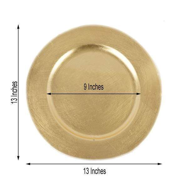 6 pcs 13" Round Charger Plates